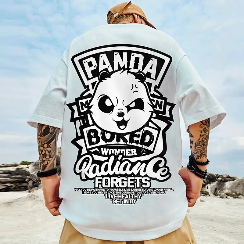 Buy Stylish Designer PKT-PANDA Printed 100% Cotton Full Sleeve T