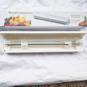 Cling Film Cutting Box Cling Wrap Cutter Wrap Dispenser Dual-Sided Cutting Magnetic Back Kitchen Tin Foil Oil Paper Cutting Tools