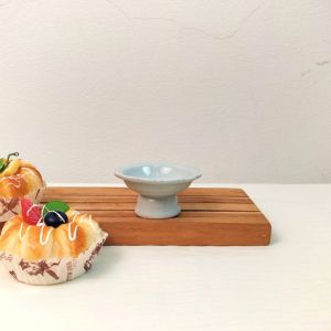 พาน พานเซรามิค size 4-8นิ้ว พานเซรามิคสีขาว พานไหว้ครู พานเชิง เซรามิคลำปาง ทนทานไม่แตกลายงา