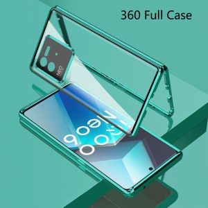 360 Full Cover For Xiaomi 13T Pro Case Double Sided Adsorption Metal Phone Case For Xiaomi Mi 13 T 13TPro 5G Bumper