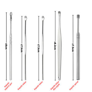 Korek Kuping Stainless Earwax Earpick Cleaner Alat Pengorek Kotoran Telinga Free Kotak - FR Gallery