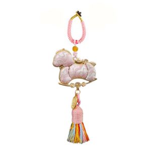 GRACE Tassel Horse Year Pendant Good Luck Chinese Style Songjin Horse Hanging Ornaments Lucky Decoration Home Decor New Year Pendant Bag Charm