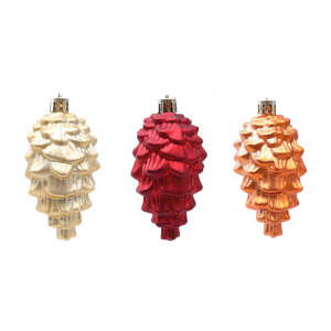 2 Count Color Christmas Pinecone Ornaments Multiple Purpose Holiday Hanging Decoration Creative Shape Festival Enhancers