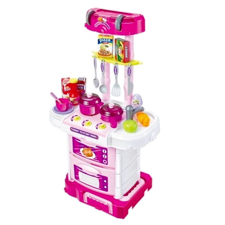 Mainan Anak Perempuan Masak Masakan Kitchen Set Koper Little Chef