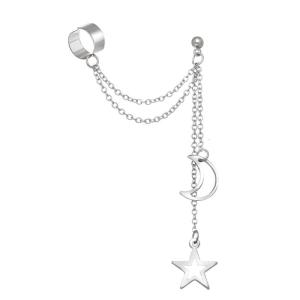 Hiện Đại Hợp Kim Khuyên tai trăng sao Bông tai lủng lẳng Cho Món Quà nữ phụ nữ Làm Bằng Tay Hình Học Tai Phụ Kiện