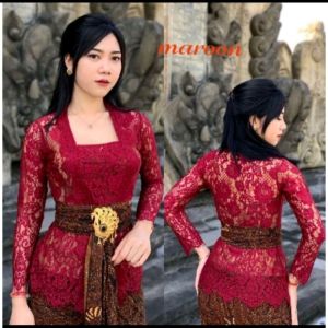 KEBAYA BALI BROKAT SEMI PRANCIS KEBAYA BROKAT KUTU BARU MODERN