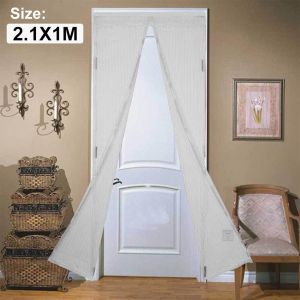 จัดส่งรวดเร็ว มุ้งลวดแม่เหล็ก ม่านกันยุงหน้าต่าง ประตู ขนาด100X210ซม.ตีนตุ๊กแก18ชิ้น ติดรอบแน่นมาก