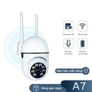 camera không dây ngoài trời  camera wifi ngoài trời full hd 2 chiều gọi-màu nhìn đêm 2 ăng-ten