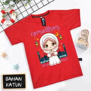 baju anak lebaran couple adik kakak bahan katun usia 1-9 thn