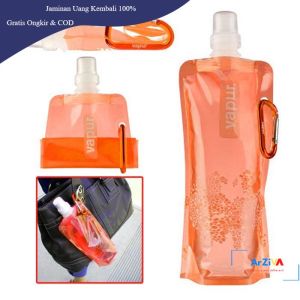 VAPUR Botol Minum Lipat Camping Hiking Water Bottle BPA Free 500ml - V5 - Multi-Color