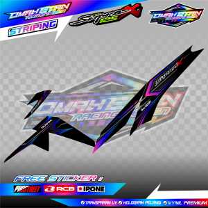 STRIPING VARIASI HONDA SUPRA X 125 NEW / STIKER LIST MOTOR HONDA SUPRA X 125 NEW