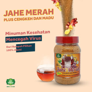 JAHE MERAH INSTAN SUPER Plus Gula Aren murni 200 grm