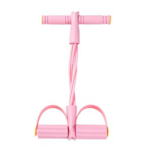 จัดส่งใน24ซม.เชือกดึงซิทอัพ 4 หลอด ที่ซิทอัพหน้าท้อง ยางยืดฟิตเนส อุปกรณ์ออกกำลังกายลดความอ้วน