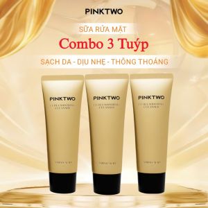 Combo 3 Tuýp Sữa Rửa Mặt Pinktwo 80ml Chính Hãng – Hỗ Trợ Làm Sạch Dịu Nhẹ Kiềm Dầu Sáng Da