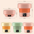 Máy Giặt Mini Cho Bé Máy, Giặt Đồ Mini Gấp Gọn, Giặt Tất, Đồ Lót Di Động Vắt Khô Khử Khuẩn Bằng Ánh Sáng Xanh Đèn. 