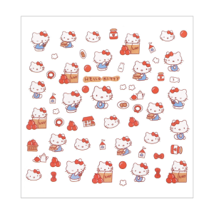 Sanrio Stickers Kuromi Anime Cartoon Kawaii Transparent Creative Decoration Diy Hand Account Material Waterproof Sticker