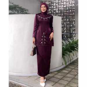 READY JUMBOO! FAYRA ONE SET MODEL TERBARU BAHAN SATIN BAJU KURUN MALAYSIA TERBARU 2024