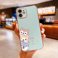 Hontinga Casing Case For VIVO V30 V30e V29 5G Y78 V27E V27 Pro 5G Case Fashion Cute Cartoon Dogs Luxury Chrome Plated Soft TPU Square Phone Case Full Cover Camera Protection Anti Gores Rubber Cases For Girls. 