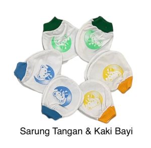 3 set sarung tangan dan kaus kaki bayi baby new born BB-10