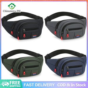 Men Women Fanny Pack with 4-Zipper Pockets Waist Bag with Adjustable Strap Fashion Waist Pack for Travel Hiking Running