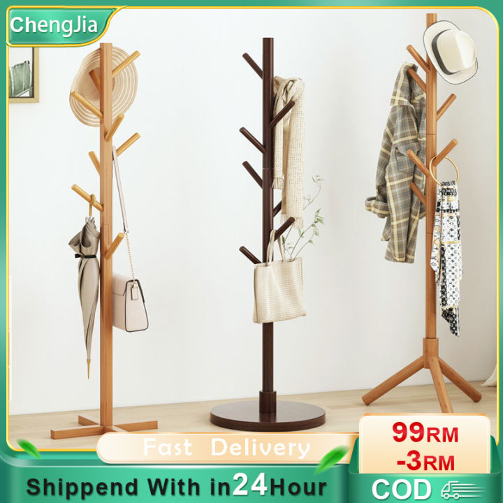 CJ/158cm Bag Rack Stand With 8 Hooks Bag Organizer Rack Stand Coat Rack ...