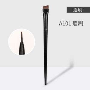 Ultra-fine Eyebrow And Eyeliner Brush Slanted Eyebrow Modification Brush Lying Silkworm Brush * 超细刀锋眉刷眼线刷 卧蚕刷 斜扁角眉刷勾勒眼线