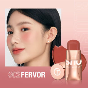 O.TWO.O Cheek Lip Blush Stick Matte Cheek Makeup Anti Air dan Tahan Lama Blush on glowing tahan lama