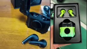 Gaming Eurbuds TWS Wireless Bluetooth Headset Low Latency HI-FI Sound Smart Touch Control 5.2 Bluetooth HD Calls LED Digital Display Music and Gaming