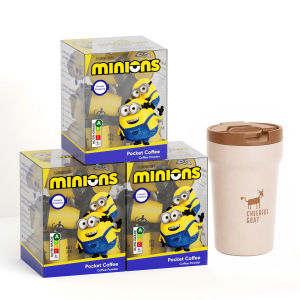 Bundle Deal! CheerfulGoat Minions Pocket Coffee 45PCS 100% Arabica Nutri-Grade A Get FREE Minions Stainless Steel Tumbler
