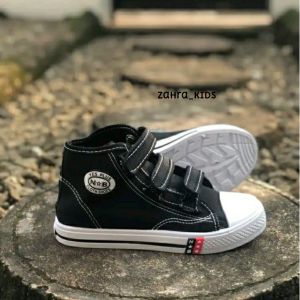sepatu n/b sekolah anak perekat soll putih terlaris