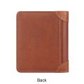 Royal Bagger RFID Vintage Short Wallets for Men Genuine Leather Card Holder Simple Thin Bifold Wallet 3001. 