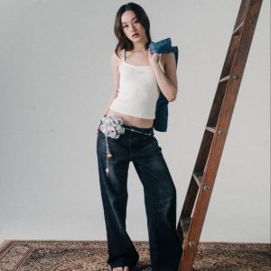 ams.commune กางเกงยีนส์ทรงแบ็คกี้ baggy jeans