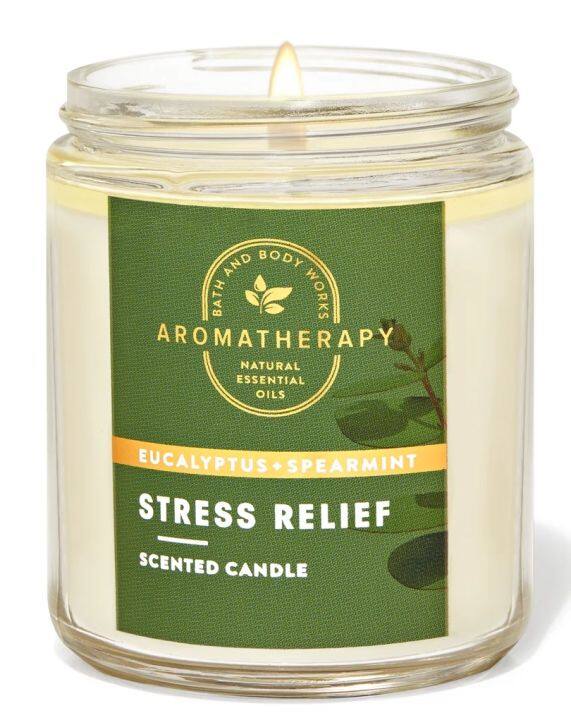 Aromatherapy Bath and Body Works Stress Relief Aromatherapy Single Wick ...