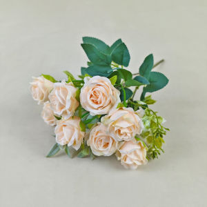 Bouquet Bunga Artificial Mawar Plastik Tanaman Hias Tangkai Ornamen Dekorasi Rumah COD PBP227