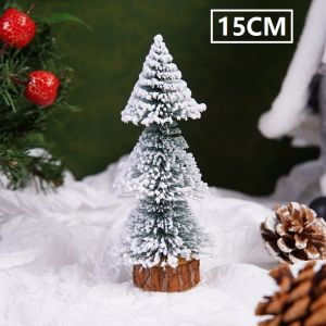CSR Flocked Cedar Tree Tabletop Christmas Tree Decorations Christmas Decorations Scene Layout Xmas Gift