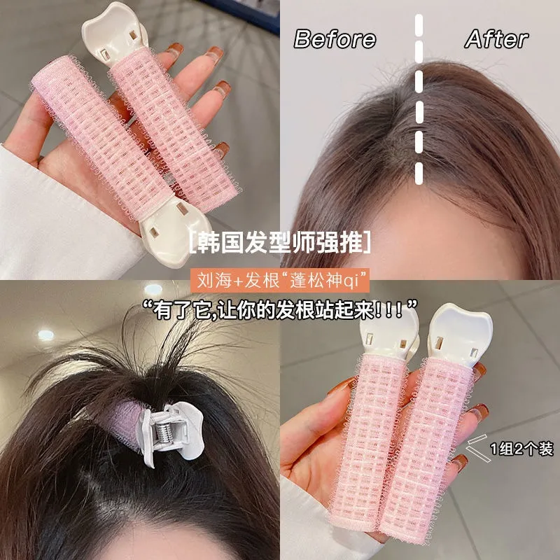 Hairstyle Tools Hair Curling Clip Air Bangs Hair Roller DIY Curler Fluffy Clamps Air Bangs Curls Easy Twist Color Random Lazada PH