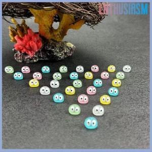 【Enthusiasm】🌟🌟【Hot Sale】🎈 10Pcs Luminous Briquettes Elfs Black Ball Sprite Duck Figurine Home Decor Glowing Miniature Fairy Garden Decoration Accessories