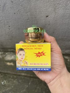 Kem Mụn Thâm Mờ Sẹo Trắng Da Linh Chi Vàng Vip 15g