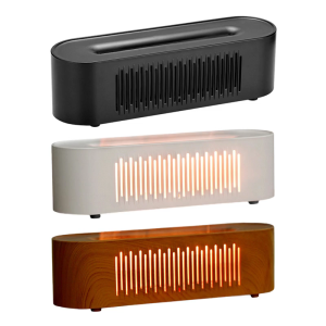 Simulated Flame Essential Oil Diffuser Flame Aromatic Diffuser with 6 Color Light Air Diffuser Humidifier for Home