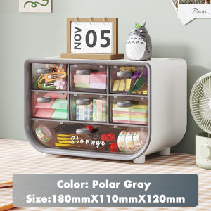 【SG STOCKS】Multifunctional Desk Organizer Box with Drawer For Stationery And Dorm Room Storage Office Mini Miscellaneous Storage Box