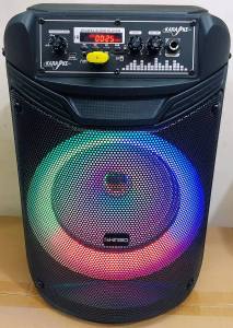 Kimiso ZQS-844 LED Portable Wireless Karaoke Bluetooth Speaker 8 inches with FREE MIC