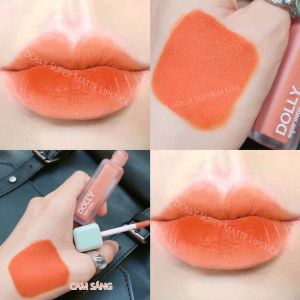 Son kem lì DOLLY SUPER Không Chì Cao Cấp chính hãng <Màu Cam sáng>