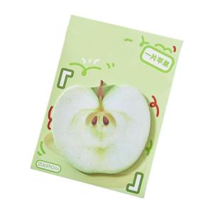 30 Sheets Lovely Stickier Note Simple Memos Pad Easy to Write Artistic Fruit Note Pad Fruit Series Stickier Note