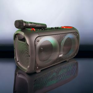 ลำโพงบลูทูธคาราโอเกะ เบสแน่น 6.5นิ้วเบิ้ล 2ดอกแน่นๆ BTS-1709X แถมไมค์ลอย ต่อไมค์เพิ่มได้ แอคโค่ได้ ปรับเสียงได้ เล่นคู่ได้