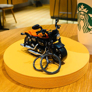 𝕐𝕖𝕞𝕚_ℚ 🏍️ พวงกุญแจมอเตอร์ไซค์ Harley ขนาดเล็กสุดเท่ จี้ของเล่นการ์ตูน  กุญแจรถ เครื่องประดับกระเป๋า ของขวัญ พร้อมส่ง