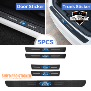 STIKER STICKER CARBON 3D SILLPLTAE SILL DOOR PENGAMAN ANTI GORE PINTU MOBIL FORD FIESTA ECOSPORT FOCUS RANGER DOUBLE CABIN ESCAPE EVEREST 1/4/5/8/9 PCS