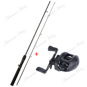 pancing 1 set lengkap kuat / joran pancing 1 set murah / pancing casting full set / bc casting 1 set murah / Kelos Pancing Baitcasting 19 + 1 Kelos Pancing Bass Umpan Tangan Kanan Kiri Rasio Gir 7.2:1 / alat pancing full set / joran bc casting 1 set