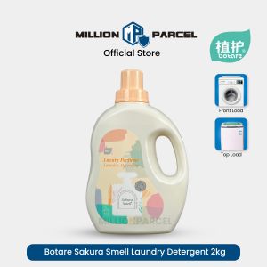 Botare Sakura Laundry Detergent Perfume Scent 2kg Bottle + 500g Refill | Liquid Detergent Long Lasting Freshness | Deep Cleaning