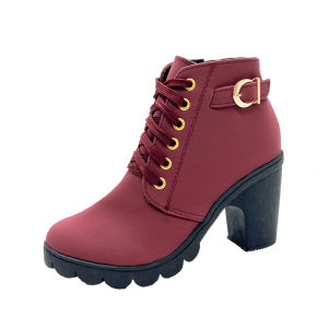 2026 Autumn and Winter New European and American Style Plus Size Womens Boots Platform Thick Sole Short Martin Boots for Women