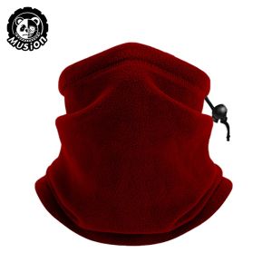 Musion Multifunctional Thermal Neck Gaiter Fleece Face Cover Scarf Breathable Winter Beannie Sun & Wind-proof for Hiking Cycling